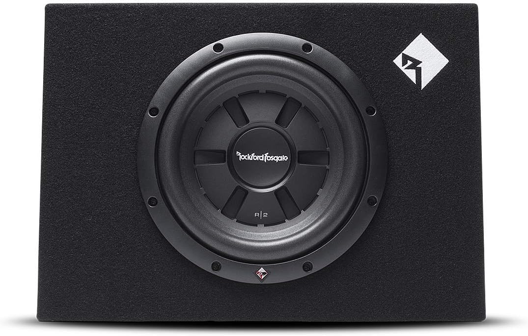 Prime R2S-1X10 Single R2S Slim 10” Shallow Subwoofer Loaded in a Wedge Enclosure with 200 Watts RMS / 400 Watts Max