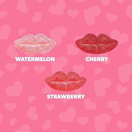 Miniatura 3 de Jelly Belly Valentine Sour Pucker Lips 2.8 oz Grab & Go® Bolsa