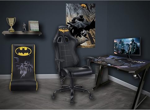 Batman - Official Ergonomic Gamer Chair Adjustable Back and Armrests - Adult Gaming Chair