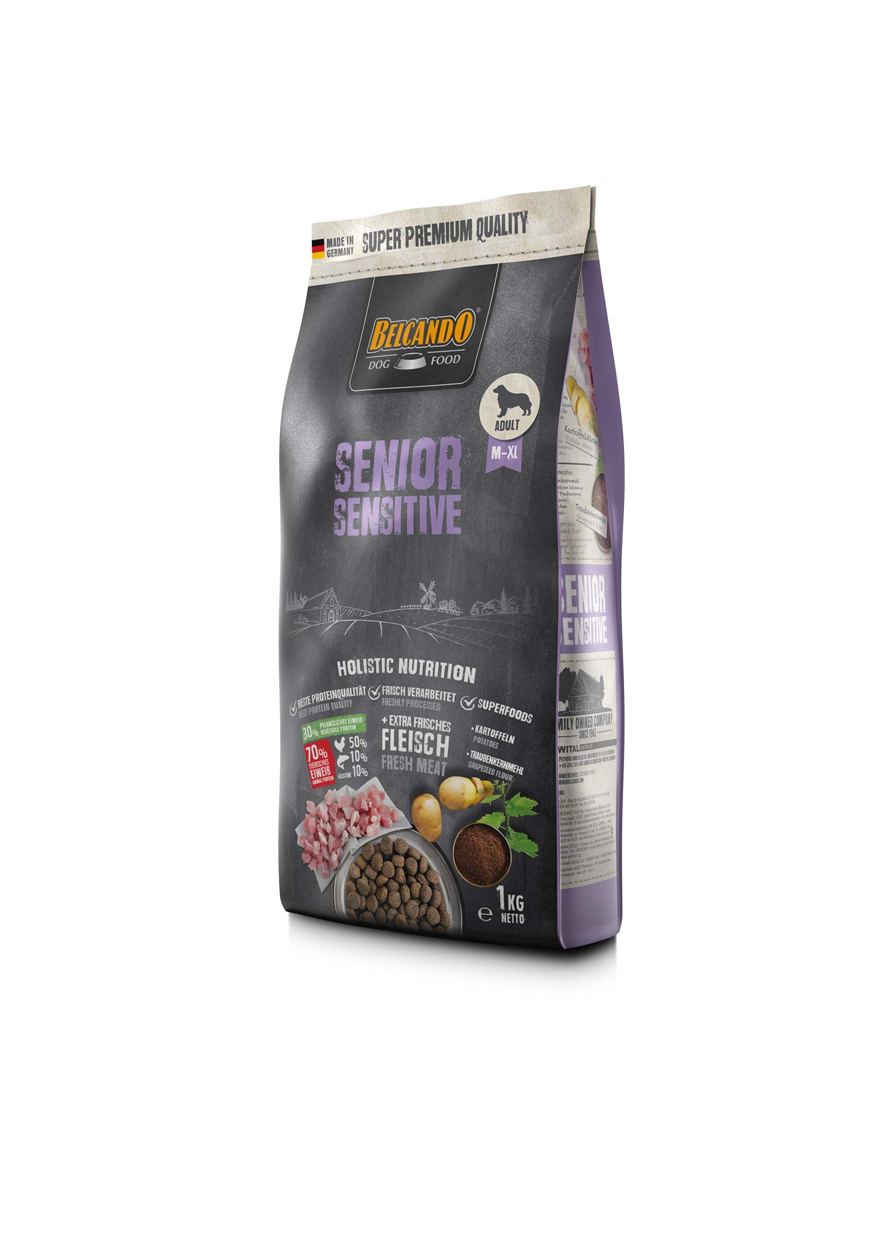 Belcando Senior Sensitive [1 kg] Alimento para Perros | Comida Seca para Perros Mayores y sensibles | Alimento Completo para Perros de Todas Las Razas