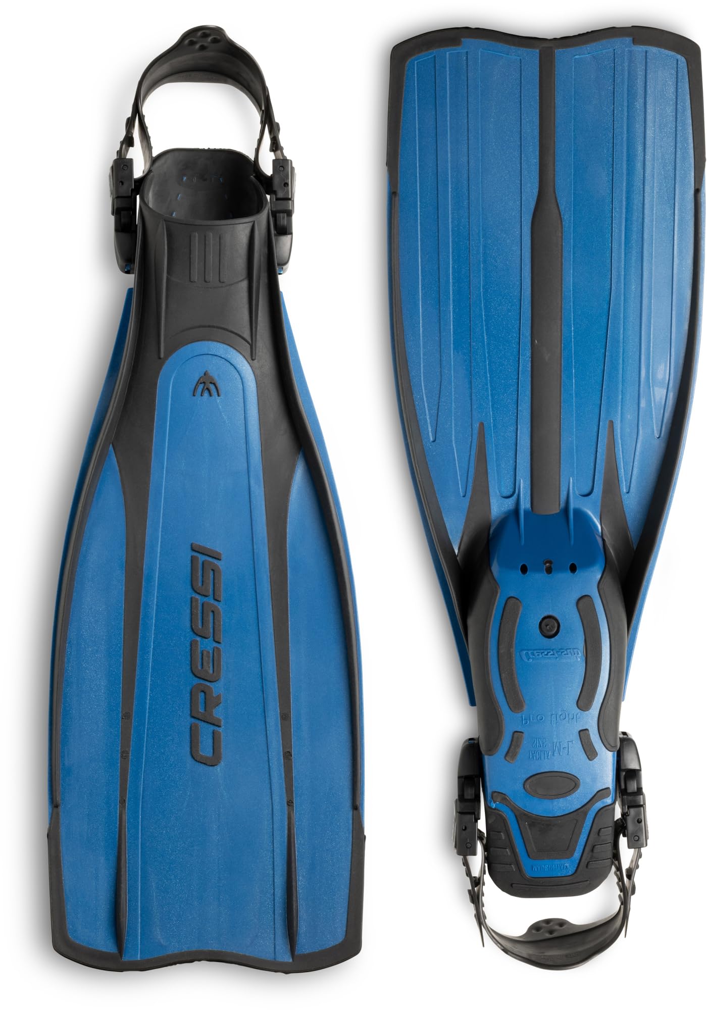 Cressi Pro Light - Aletas para Buceo con talón Abierto, Fabricadas en Italia, Calidad Italiana Desde 1946