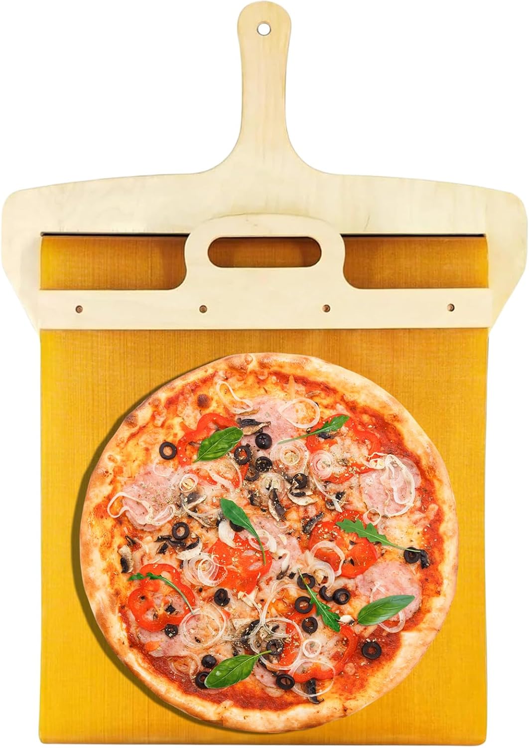 LPMXYW 1PC Pizza Shovel Sliding Pizza Peel NonStick Sliding Pizza Peel