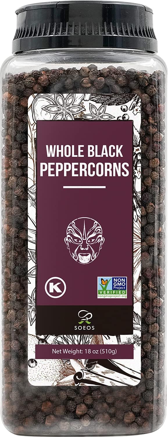 Spicy World Whole White Pepper 3.5 Ounce 100 Natural