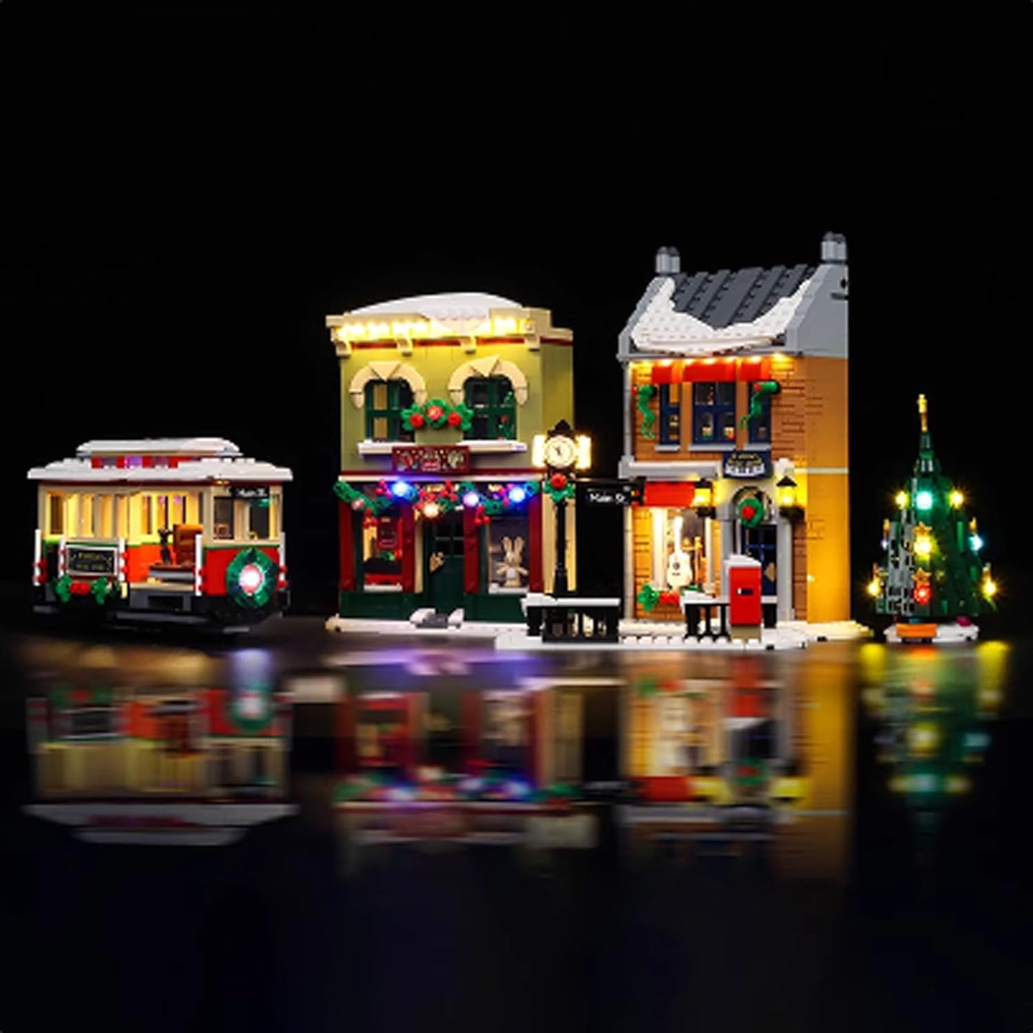 LED Lighting Kit Compatible with Lego 10308 Festival Street Series LED Light Set (Model Kit Not Included - Lighting Components Only) (Remote Control Style)