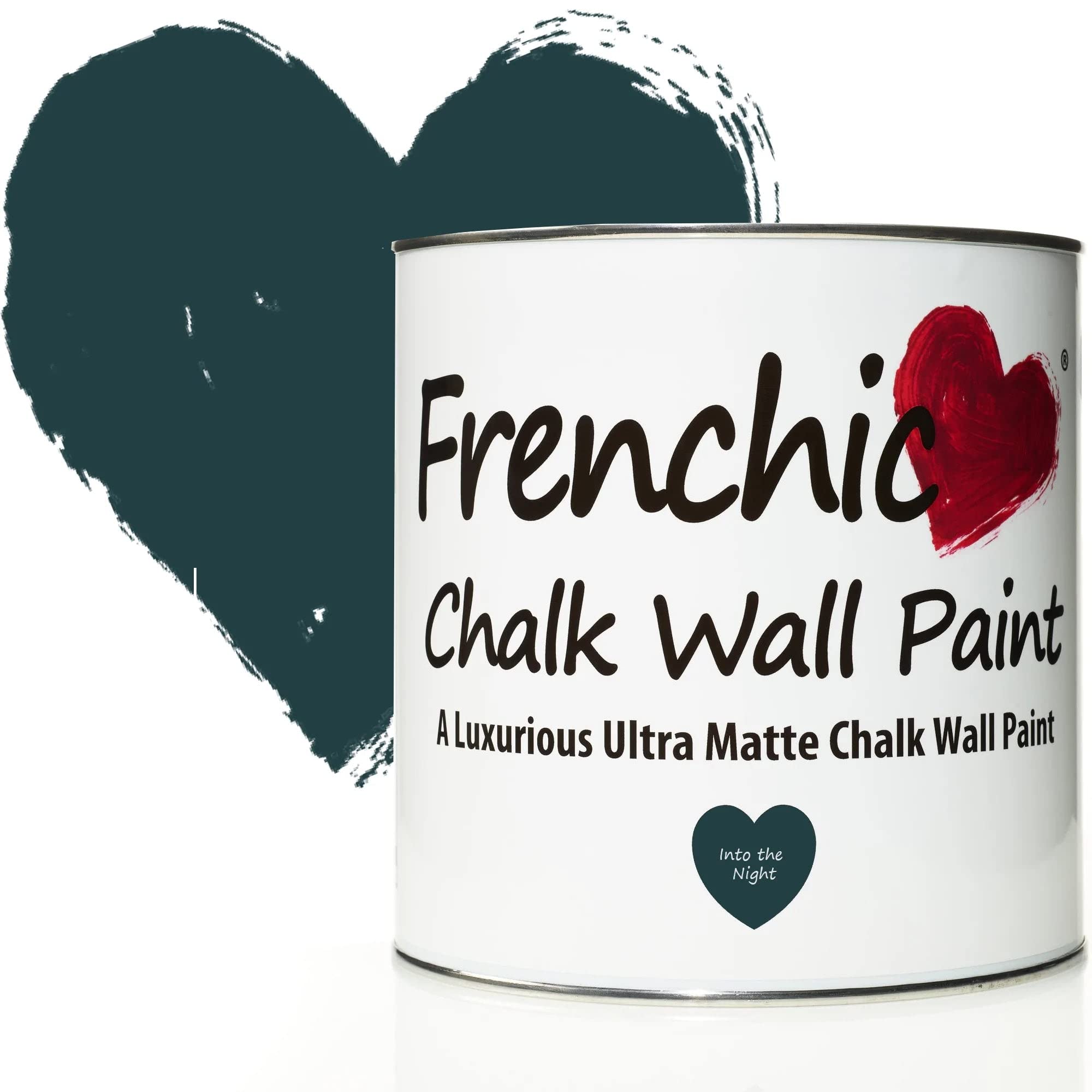 Frenchic Into The Night Chalk Wall Paint, For Interior Walls & Ceilings, Ultra Matte, Washable & Scrubbable (2.5L) 2.5L