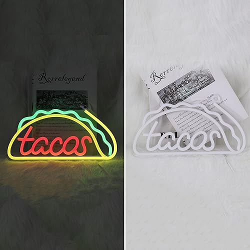 Miniatura 3 de Tacos - Letreros de neón para decoración de pared, luces de barra de tacos de neón para dormitorio, letreros de negocios de neón adecuados para