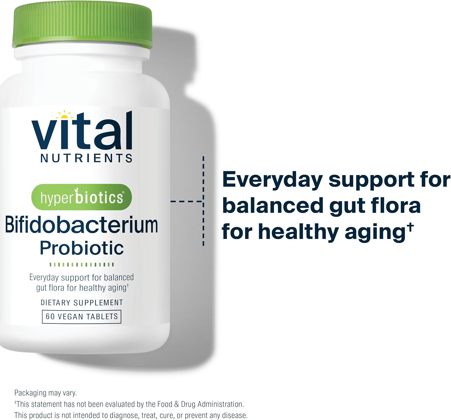 Hyperbiotics Vital Nutrients Bifidobacterium Probiotic | 7 Targeted Strains | Supports Immune and Digestive Health for Older Adults | Shelf-Stable | Vegan | 60 Tablets - Image 4