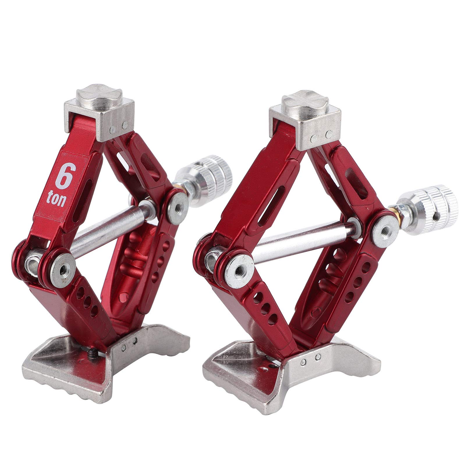 Gato para Coches RC, 2 Piezas Metal Universal, Gato Elevación Ajustable Diseño Rombo, for Mantenimiento RC, Reparaciones DIY, Uso Industrial