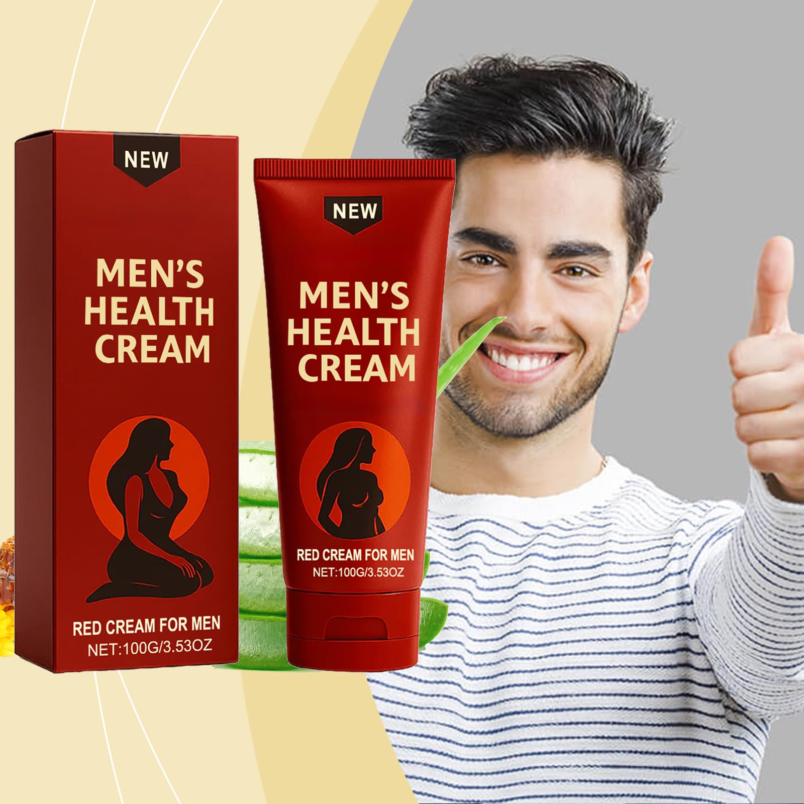 Peak Force Men's Health Creme, Tagescreme mit Kräuterextrakten, sanfte, natürliche Inhaltsstoffe, schnell einziehend und nicht fettend (6PCS)