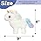 Hopearl Walking Unicorn with Glowing Horn Interactive Electronic Pet Plush Unicorn Toy with Sounds and Movements Animated Gift for Toddlers Birthday, White, 7\'\'