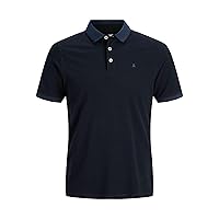 JACK & JONES Jjepaulos Polo Ss Noos Maglietta, Marino