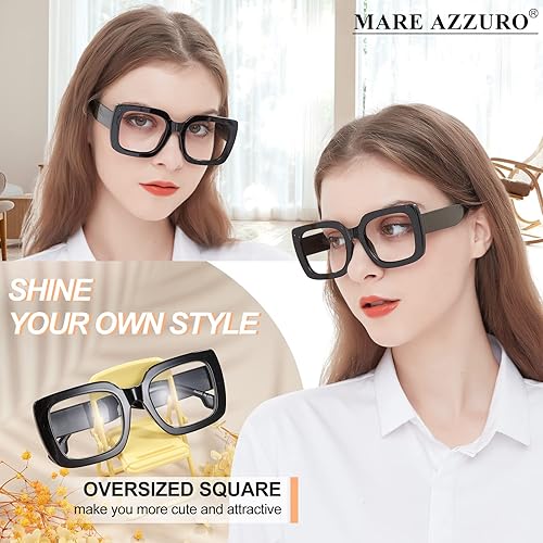 Miniatura 2 de MARE AZZURO Gafas de lectura de moda para mujeres y hombres, lectores de diseñador 1.0 1.25 1.5 1.75 2.0 2.25 2.5 2.75 3.0 3.5 4.0 5.0 6.0