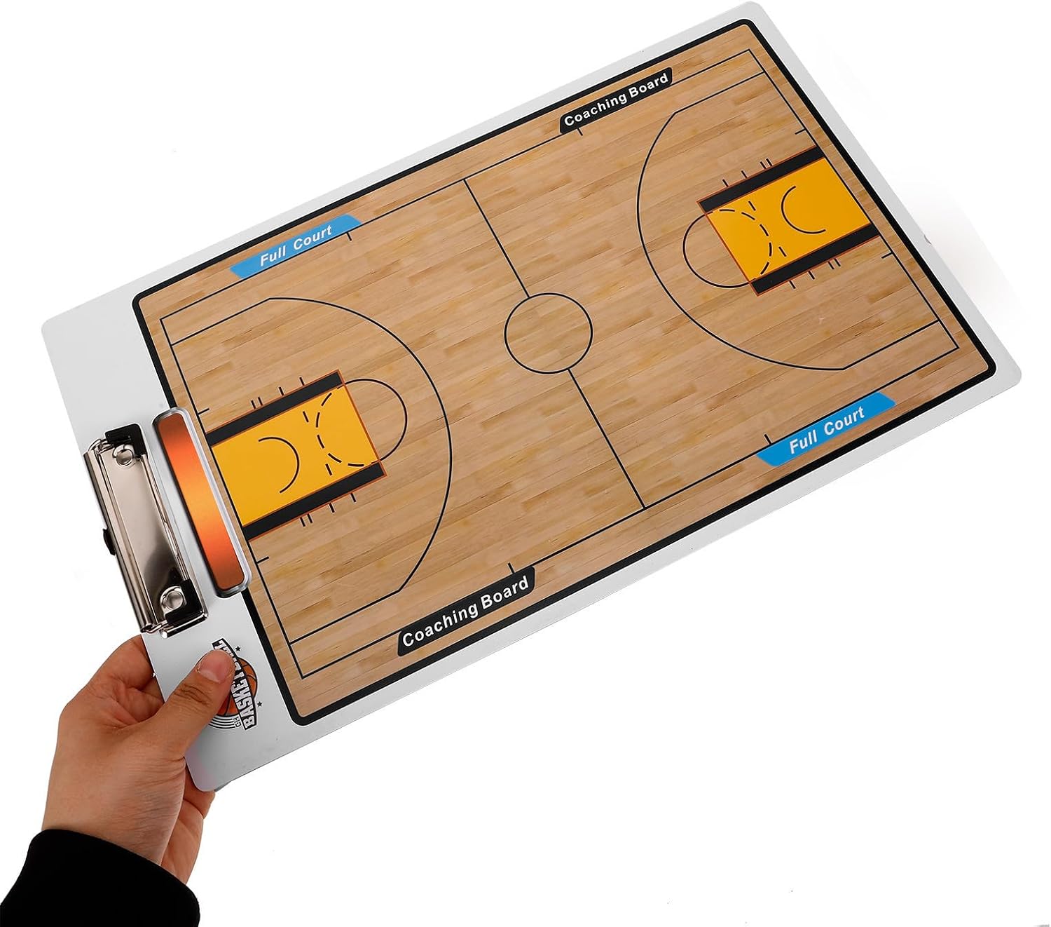 Ball Magnetic Coaching Board Folding Pvc Sports Ball Training Equipment | Portable Compact Design, Sturdy Construction, Coaching Board Kit for Organized Play, Basketball Series Board with Marker