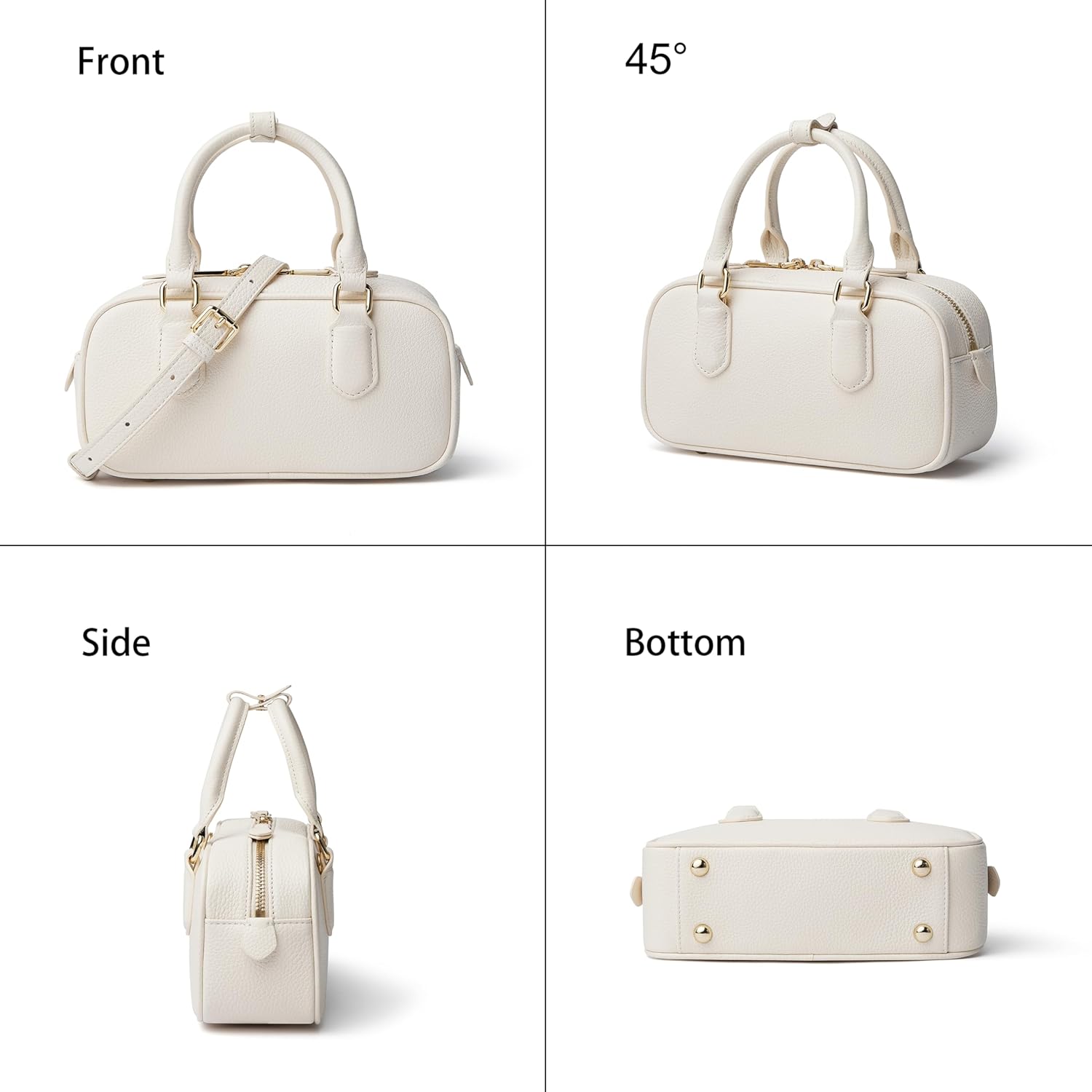 DORIS&JACKY Bolsa feminina com alça superior de couro legítimo, bolsas transversais pequenas, bolsas Boston Barrel com alça removível em promoção! Veja a oferta e mais achadinhos de Bolsas 5 Hoje é o melhor dia para comprar DORIS&JACKY Bolsa feminina com alça superior de couro legítimo, bolsas transversais pequenas, bolsas Boston Barrel com alça removível com aquele preço maroto! Promoção! Aproveite a oferta! 5