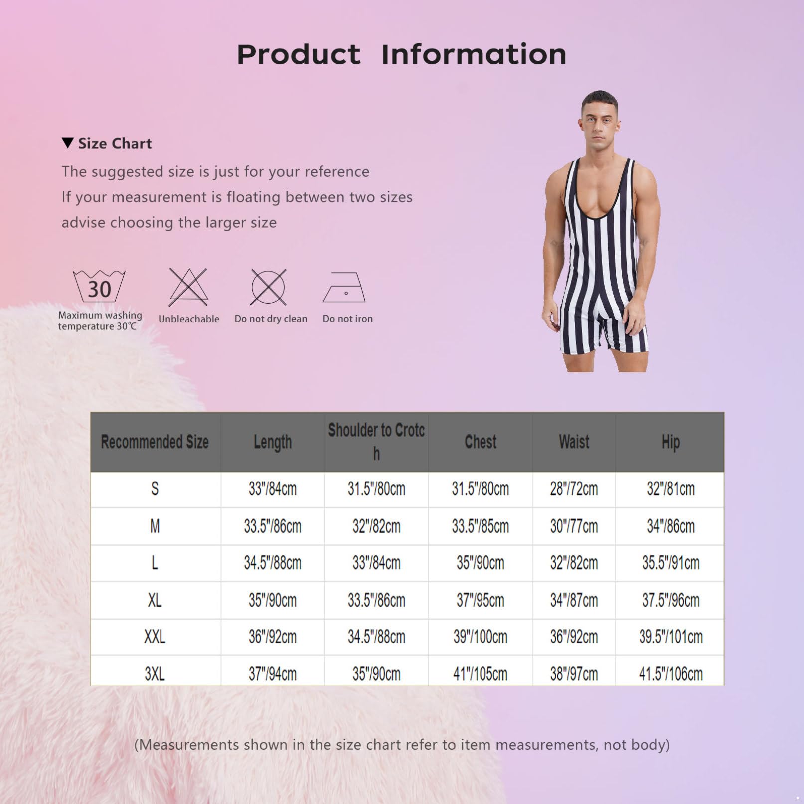 TiaoBug Mono De Lucha Rayado Para Hombres Sin Mangas Traje De Baño De Una Pieza Ropa Ajustado Para Clubes Nocturnos