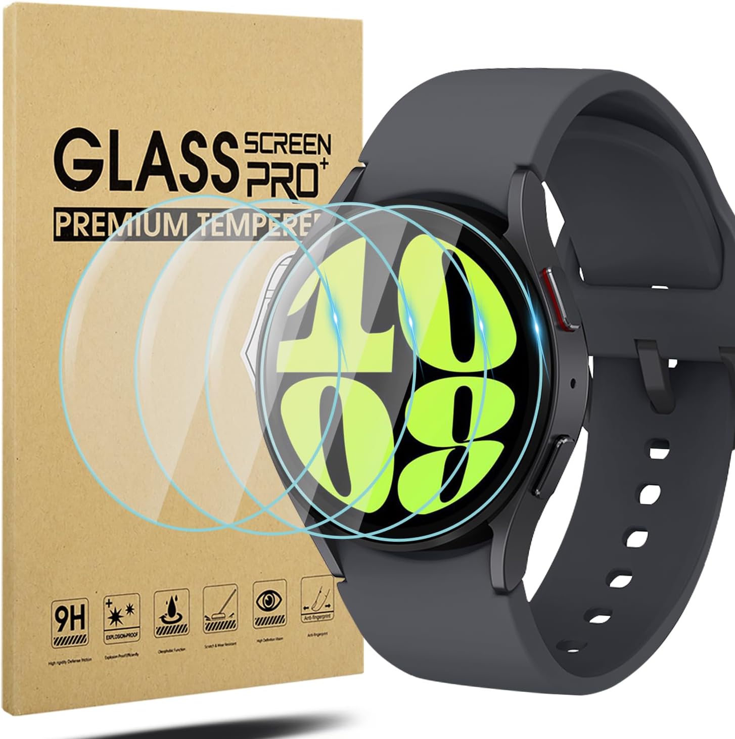 Suoman 4Pack for Samsung Galaxy Watch 6 40mm Screen