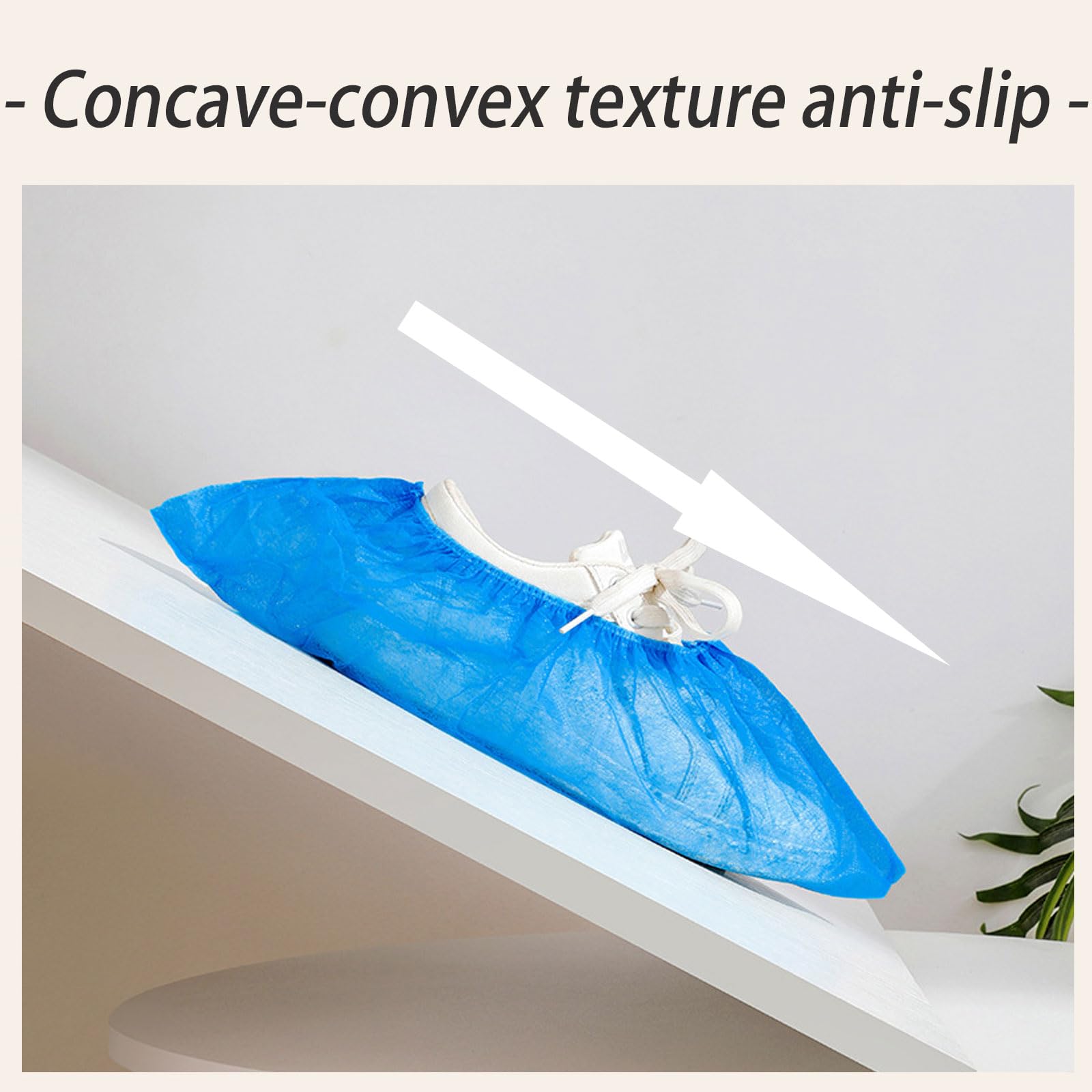 Dxcaicc 600 pièces (300 Paires) de Couvre-Chaussures et de Bottes réutilisables, Couvre-Chaussures jetables pour l'intérieur, Couvre-Chaussures antidérapants, Taille Unique,Rose