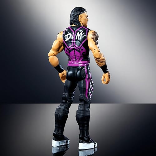 Miniatura 6 de Mattel WWE Elite Figura de acción y accesorios, Dominik Mysterio coleccionable de 6 pulgadas con 25 puntos de articulación, aspecto realista y manos