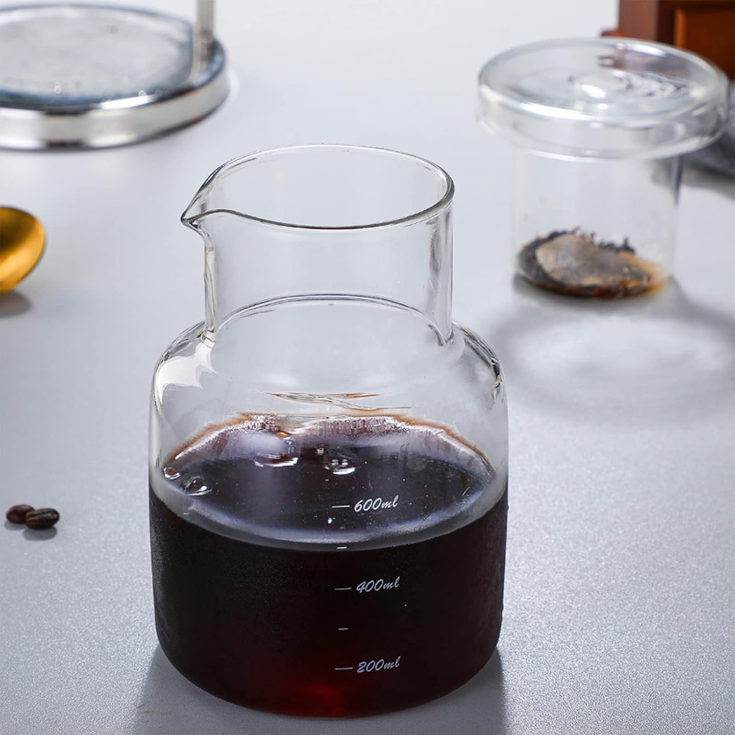 Coffee Pot 600ml Cold Brew Coffee Ice Water Drip Coffee Maker Espresso Household Coffee Tools Pot Reusable Glass Filter Percolator Tools