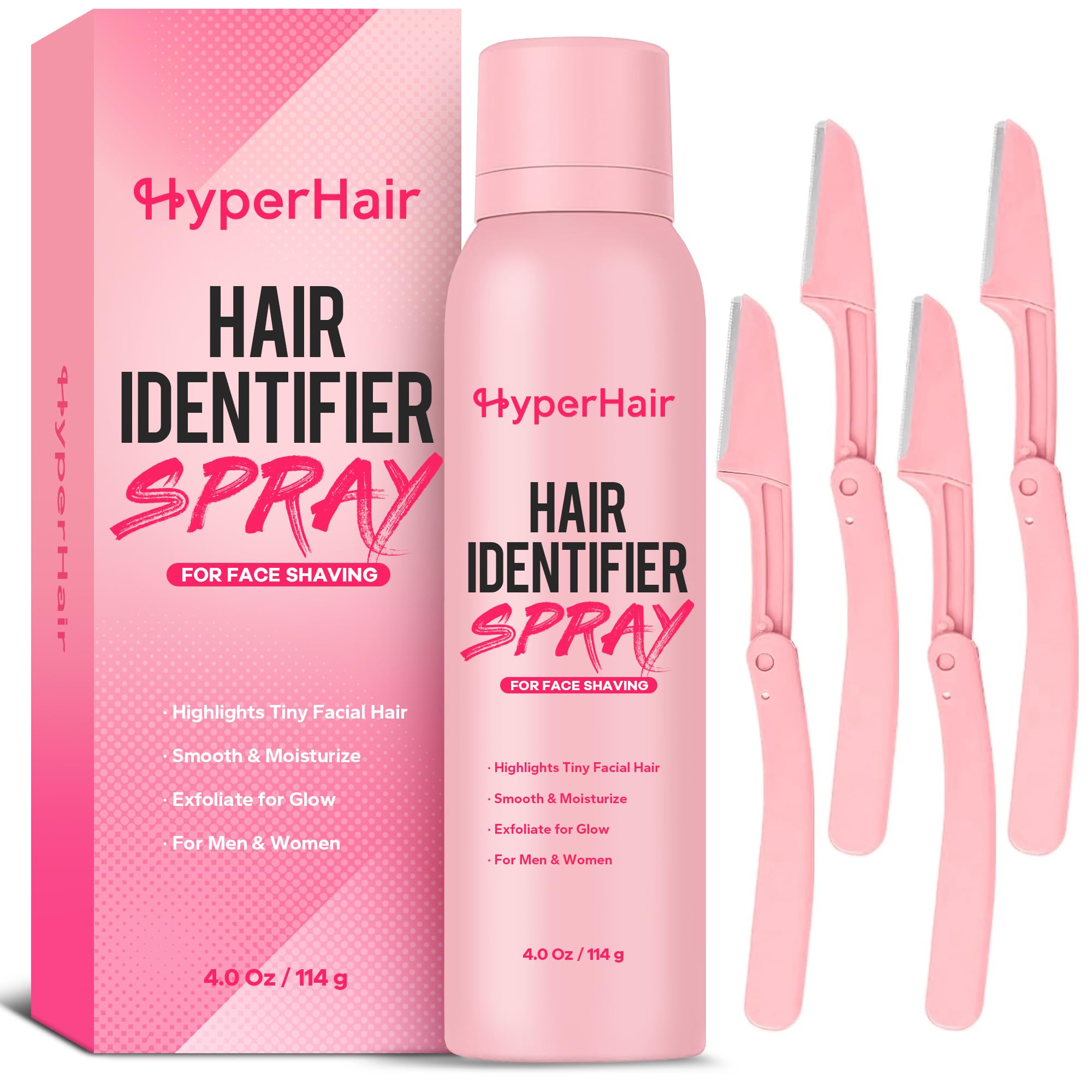 HyperHair Hair Identifier Spray for Face Shaving