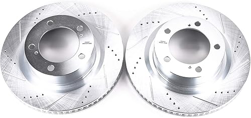 Miniatura 3 de Power Stop JBR1309XPR Par de rotores perforados y ranurados de evolución delantera