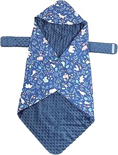 Toddmomy Envoltório Recém-nascido Cobertor De Bebê Conjuntos De Cama De Bebê Envoltório De Carrinho Para Bebê Algodão Infantil Cobertor De Algodão Bebê Tomar Banho Cobertor De Algodão Azul