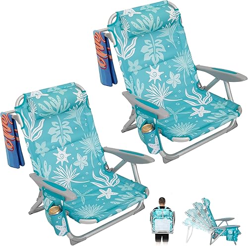 Miniatura 20 de #WEJOY Silla de Playa para Adultos, Posición Reclinable Ajustable, Se Recuesta Completamente, Ligera, Plegable, Portátil, Silla de Aluminio con #C