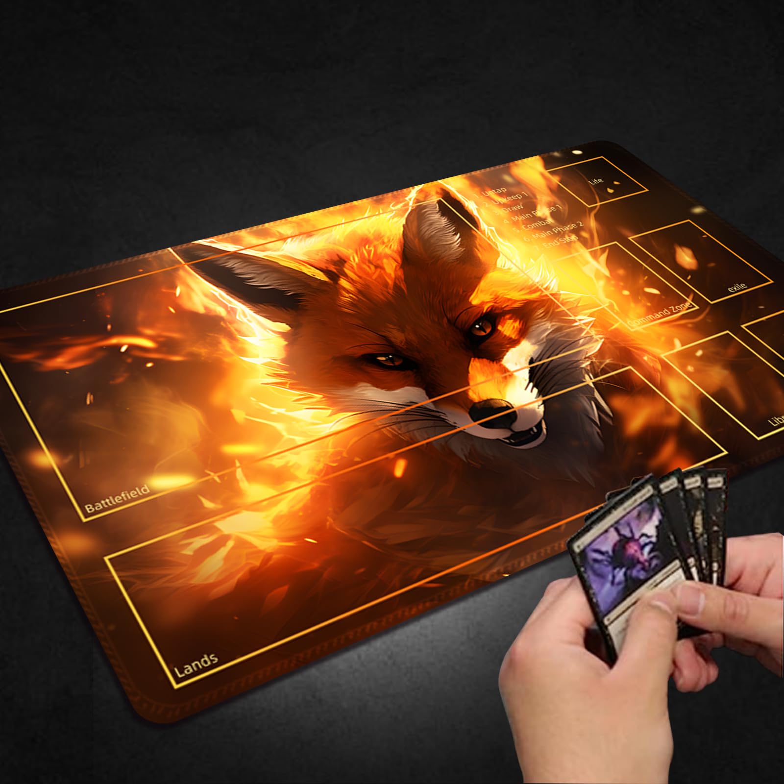 Amazon.com: Malqiqi Playmat for MTG with Free Storage Bags, Game