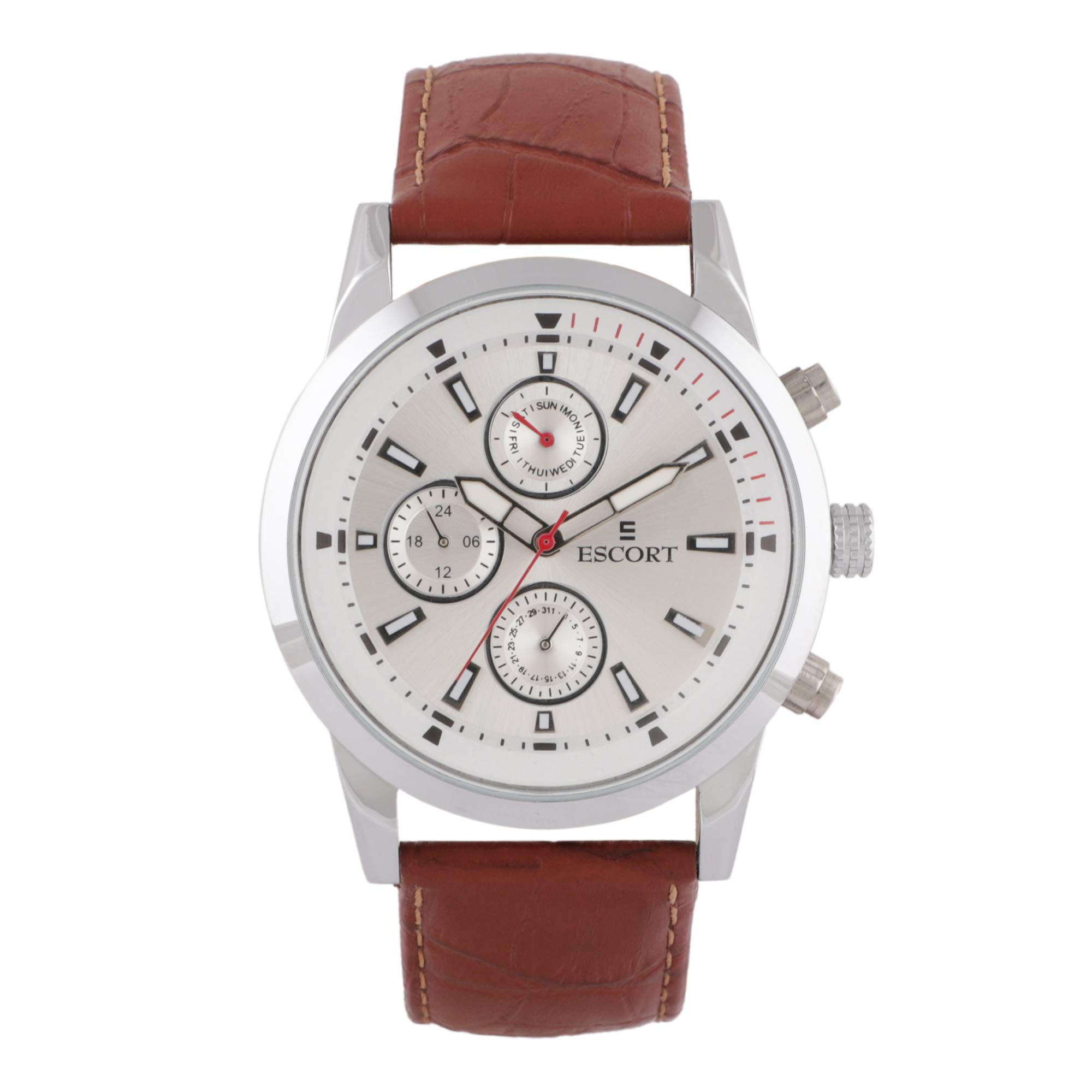 Escort Analog Silver Dial Mens Watch-E 2300-2701 SL.2 (B078Q8P6KV) Amazon Price History, Amazon Price Tracker