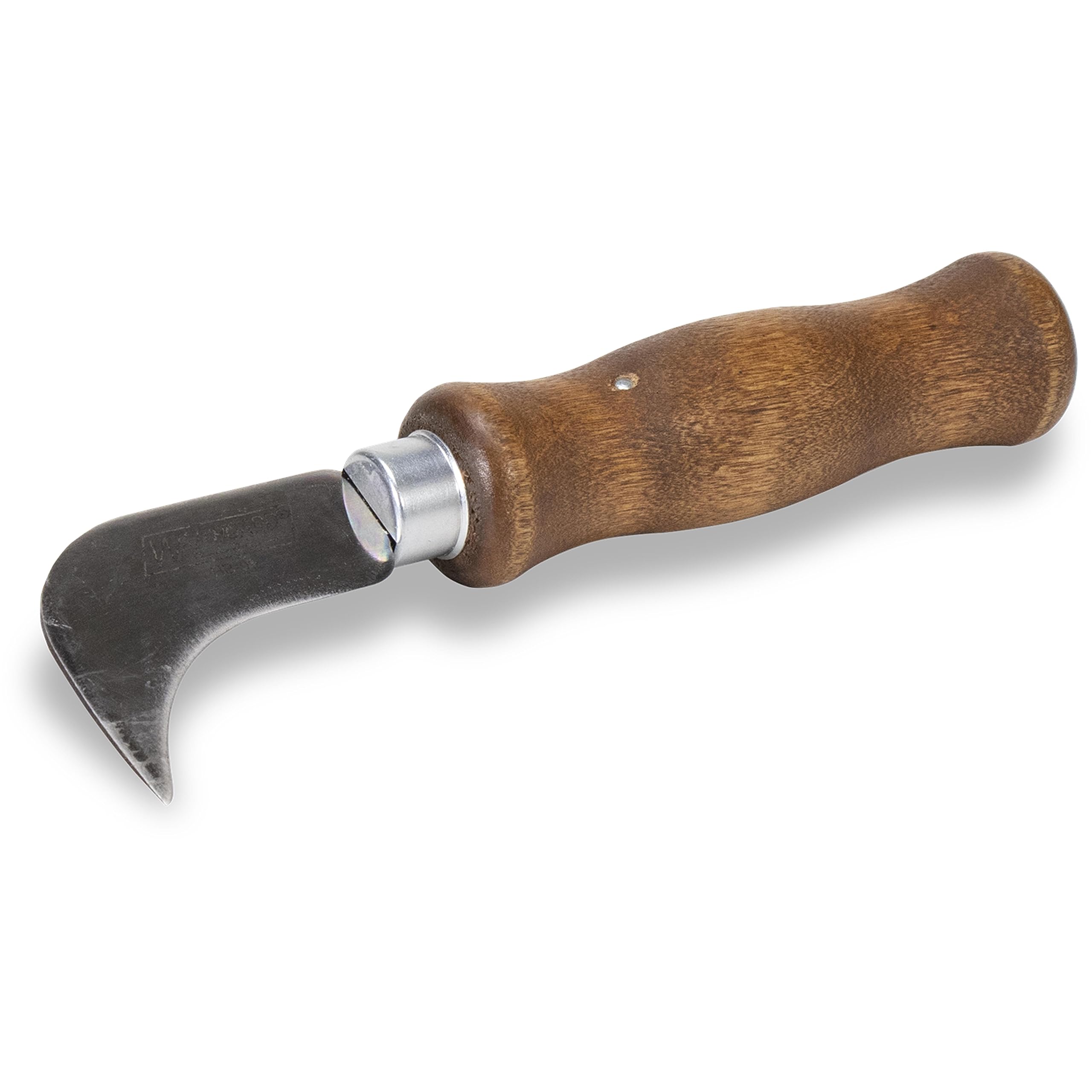 Walboard TOOLS Hook Bill Knife, Professional Grade Tempered Steel Blade, Hardwood Handle, 015-003