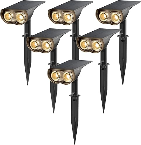 Miniatura 1 de Linkind Luces solares para exteriores, luces solares impermeables para exteriores, IP67, luces solares 2 en 1, luces solares para exteriores, luces