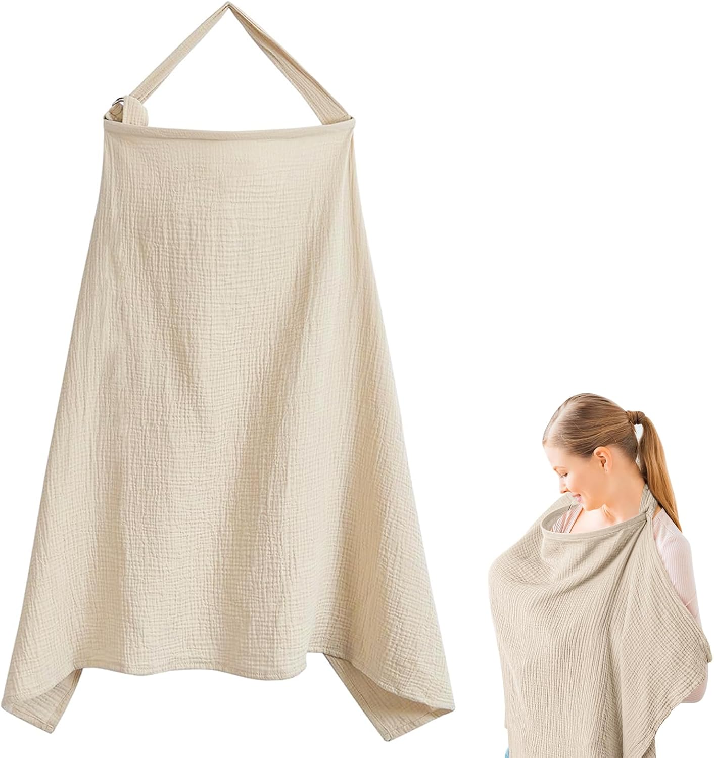 Breastfeeding Cover, Breast Feeding Coverall with Adjustable Strap