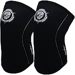 Knee Sleeves (1 Pair), 7mm Compression Knee Braces for Squats,Weightlifting,Powerlifting,Cross Training for Men & Women (Medium)