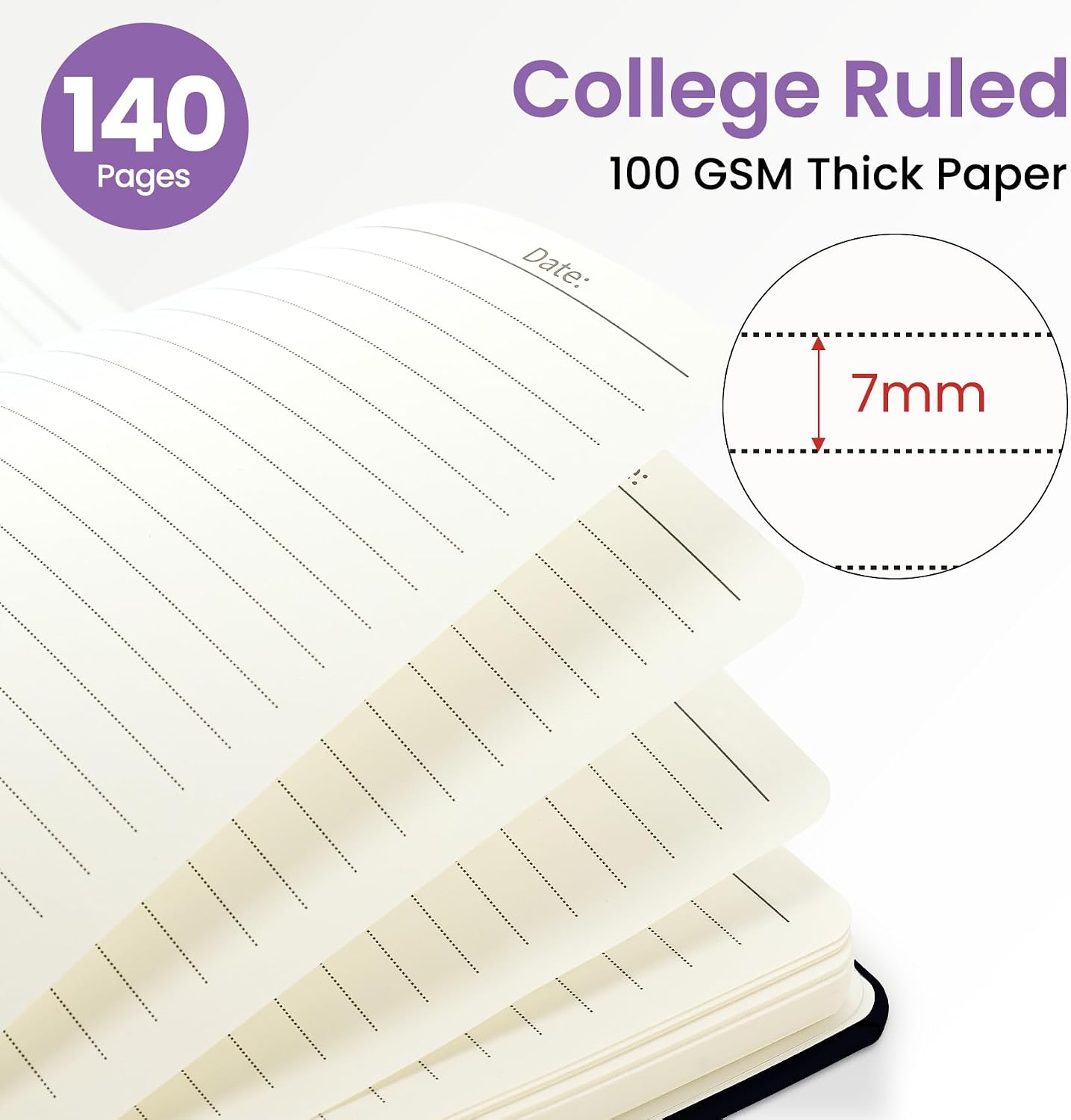 ZOTIA Cute Spiral Journal for Women Hardcover Lined Notebook for Writing image 2