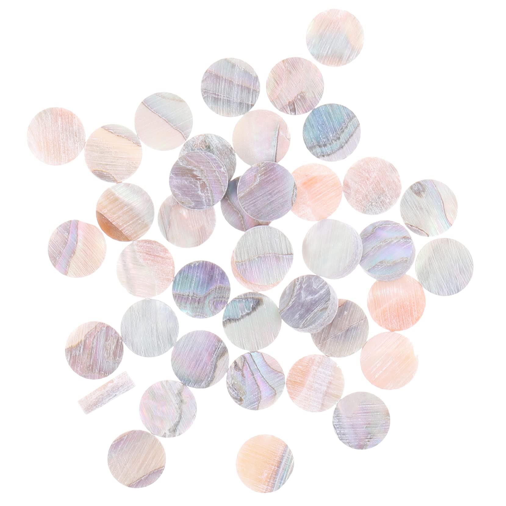 BESTonZON 40Pcs Guitar Side Dot Markers Durable Shell Inlay Dots for Fingerboard Positioning Easy to Install Compatible with All Guitar Types Enhance Your Fretboard Look