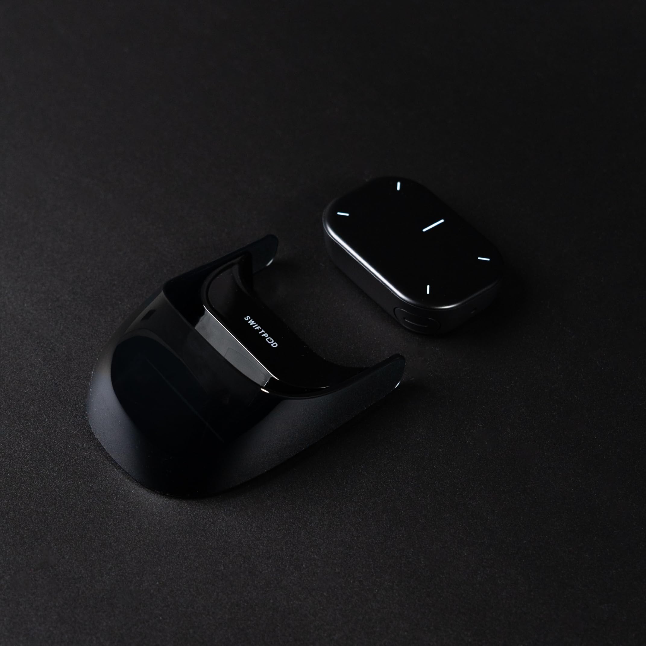 Smart Maus, 3-in-1 Multifunktional mit Touch-Steuerung, Gestensteuerung & Air-Modus – Laser Pointer, Ergonomisch, 30 Tage Akku-Laufzeit, Wireless Präsentationsmaus, Leise, Kabellos (Schwarz)