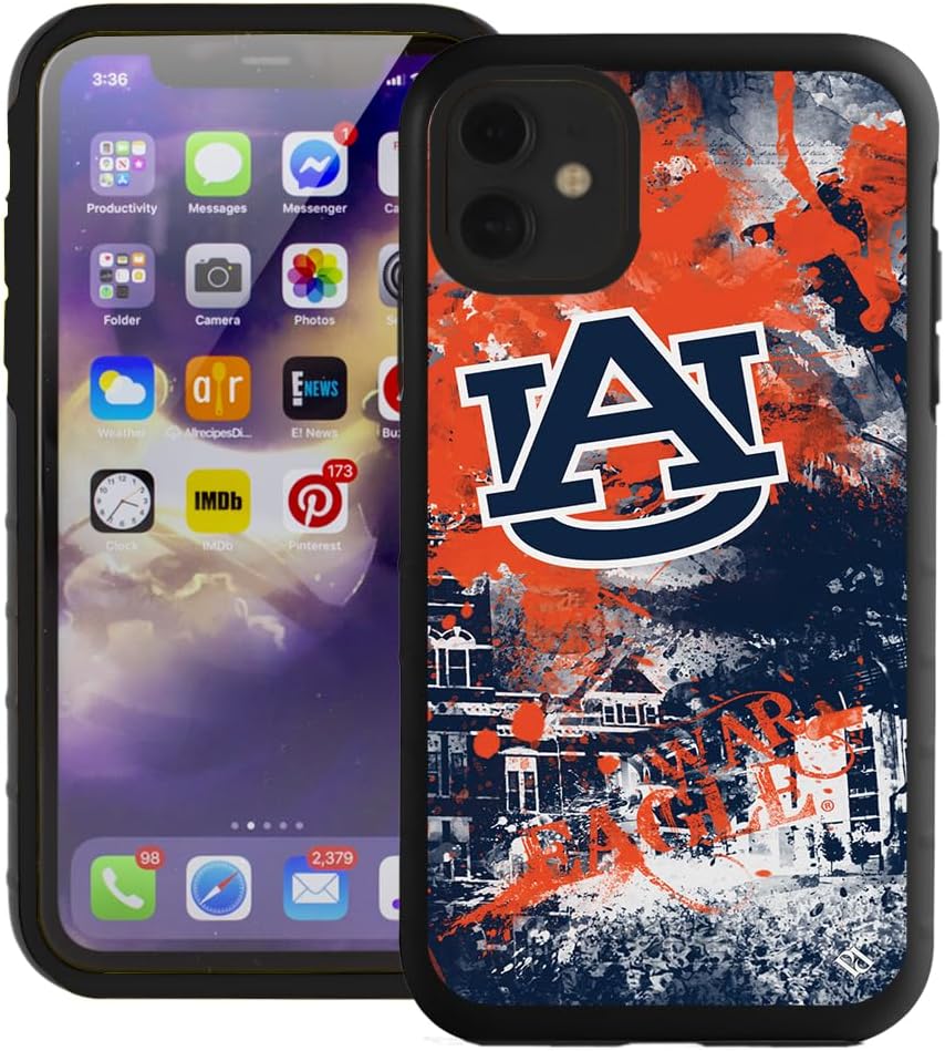 Guard Dog Case Compatible with iPhone 11 - Military Grade - Rugged Two Piece Protection - Collegiate Licensed - Auburn Tigers - by Paulson Designs