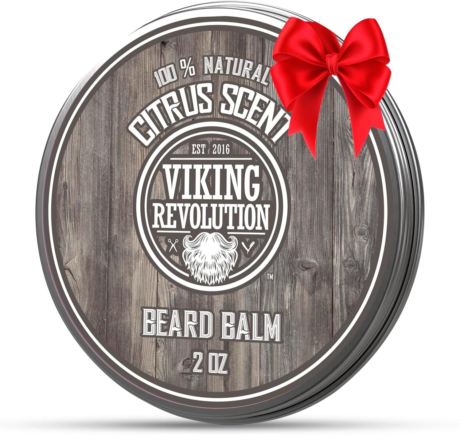 Viking Revolution BEST DEAL Beard Balm with Argan Oil & Mango Butter - Styles, Strengthens & Softens Beards & Mustaches - Citrus Scent Leave in Conditioner Wax for Men