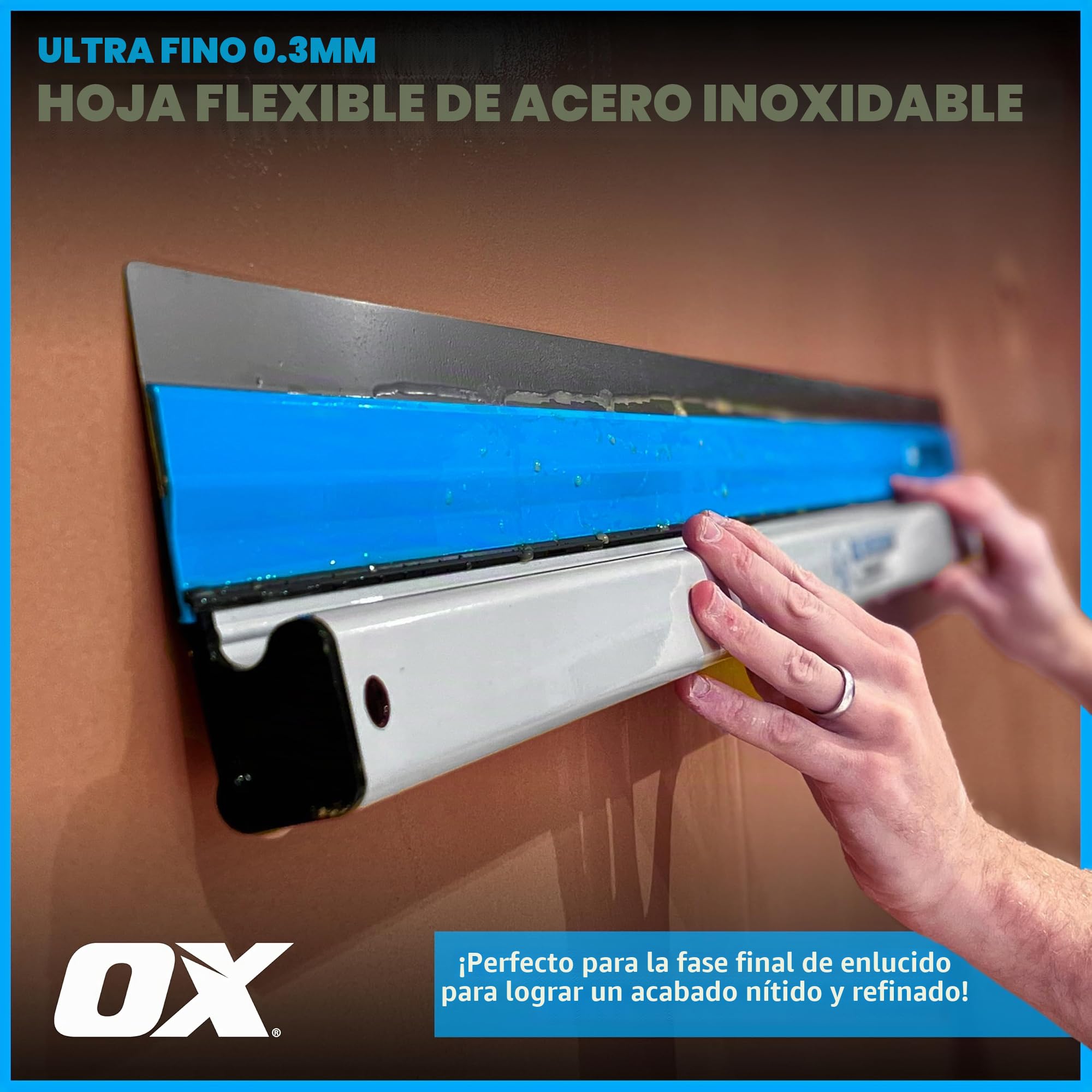 OX Speedskim Stainless Flex Finishing Rule - SF 600mm