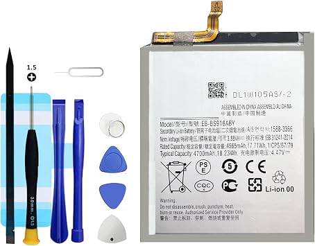 EB-BS916ABY Replacement Battery for Galaxy S23 Plus SM-S916B SM-S9160,Rechargeable 0 Cycle Battery Compatible with Samsung Galaxy S23 Plus SM-S916B SM-S9160 with Repair Tool Kits