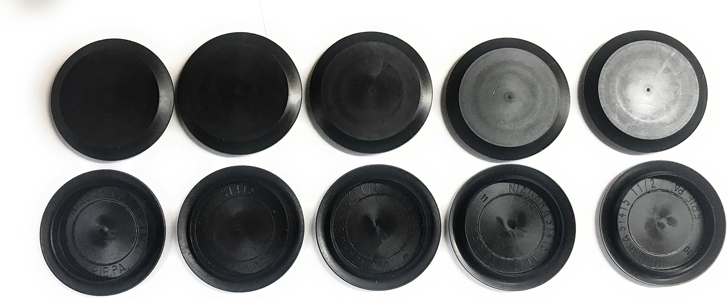 Caplugs BPF-SI-415 - BPF Series - Button Plugs with Flush-Type Heads - Pack of 10 - Low-Density Polyethylene - Black - to Fit Hole Size 1.5" with Sheet Metal Thickness Between 0.03" - 0.08"