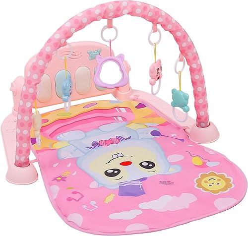 Tapete de gimnasio para niños pequeños, tapete de actividad para el tiempo de barriga, tapete de juegos para bebés recién nacidos a niños pequeños,