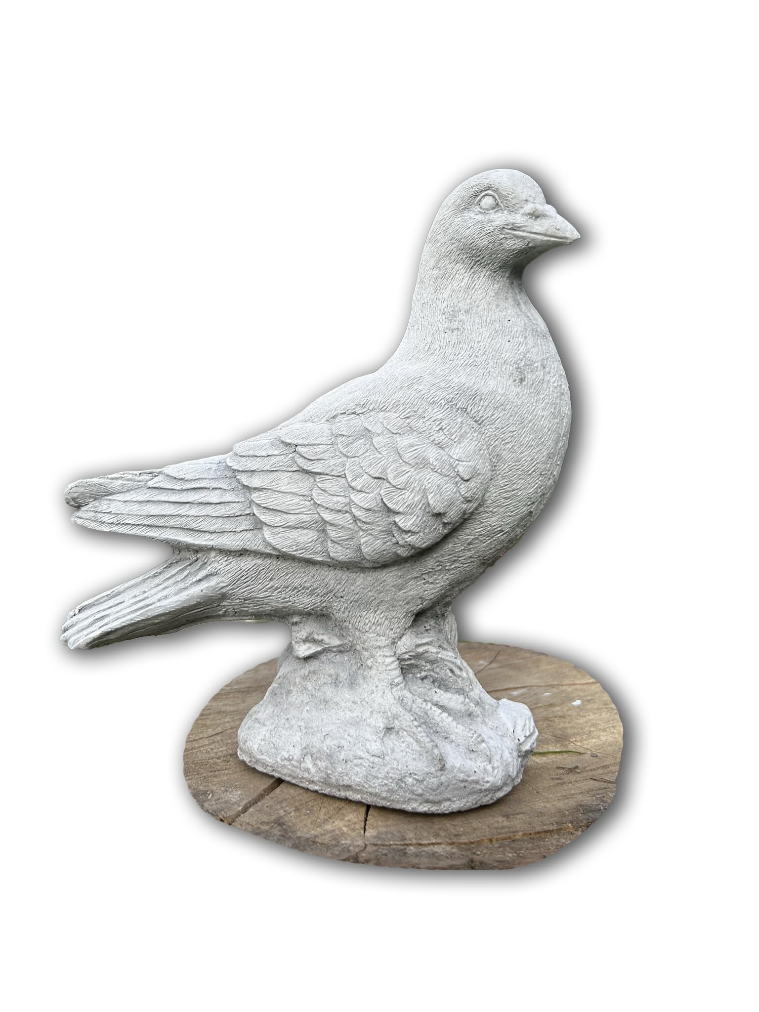 Figurine colombe en pierre résistante aux intempéries style massif
