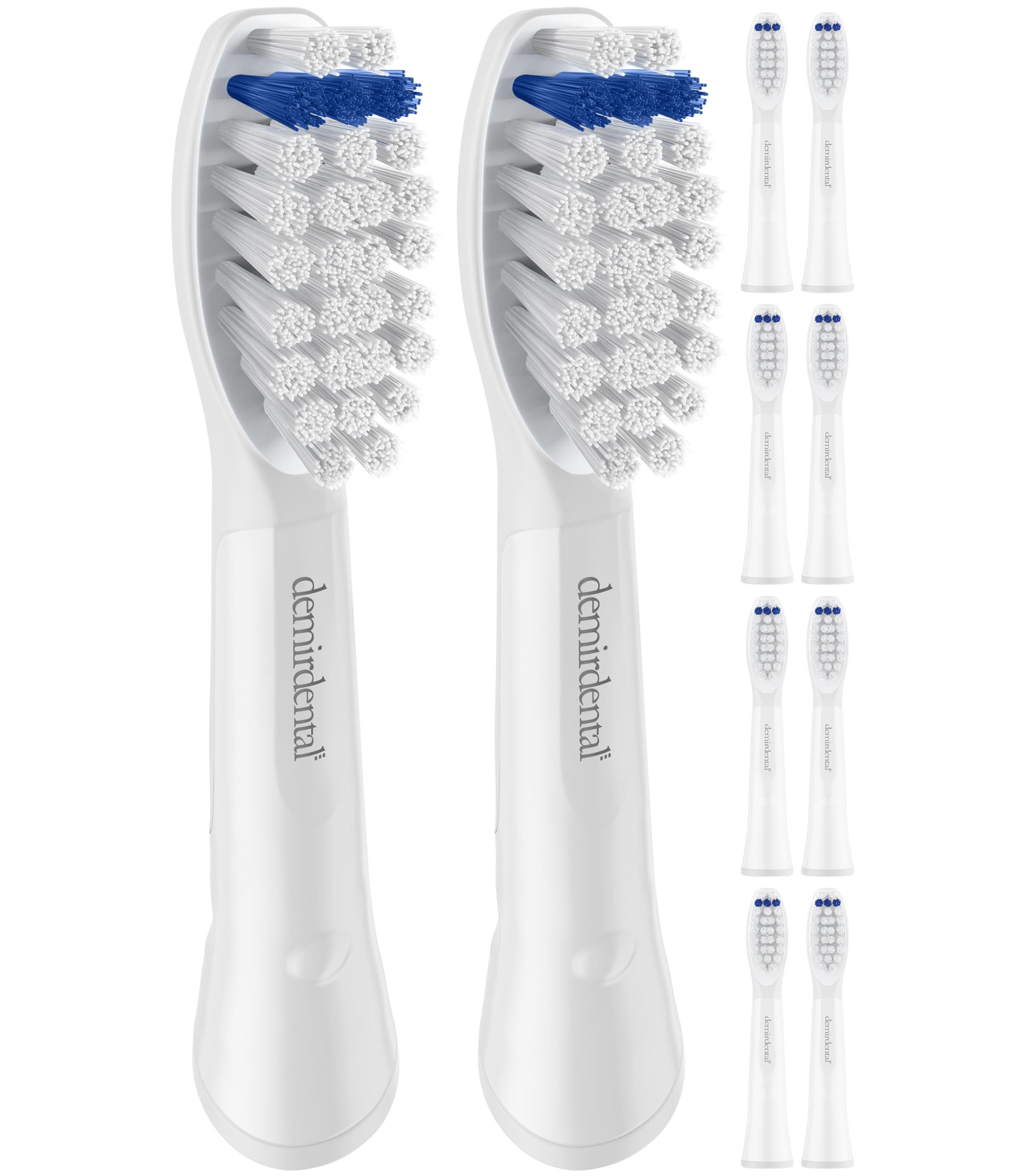 demirdental Extra Sensitive - Cabezales de repuesto para Oral-B Pulsonic Sensitive Plus (10 unidades)