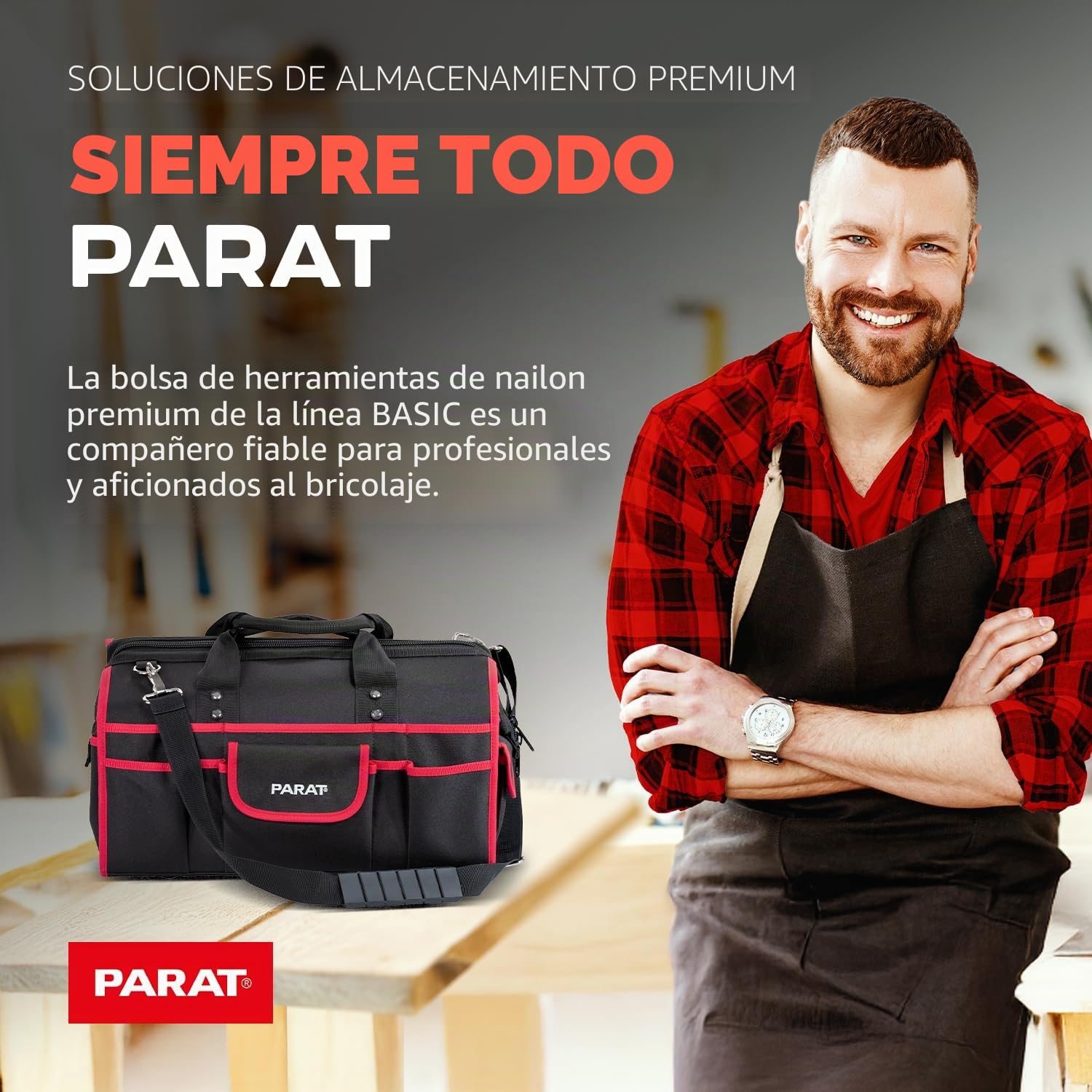 Parat BASIC 5990832991 - Bolsa de herramientas (tamaño M/maletín de herramientas sin contenido, negro)