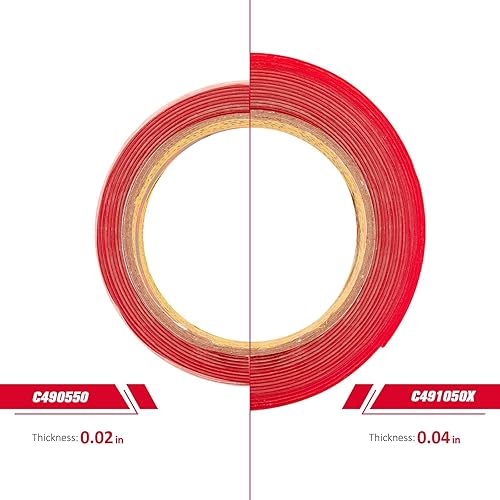 Miniatura 3 de 3M Cinta de montaje de doble cara VHB 0.5 x 15.4 pies 0.045 pulgadas de grosor transparente 4905 cinta adhesiva de espuma impermeable resistente