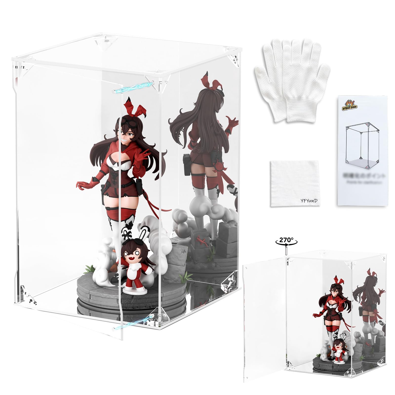 Amazon.co.jp: YFYUNDUDU フィギュアケース アクリルケース UVカット
