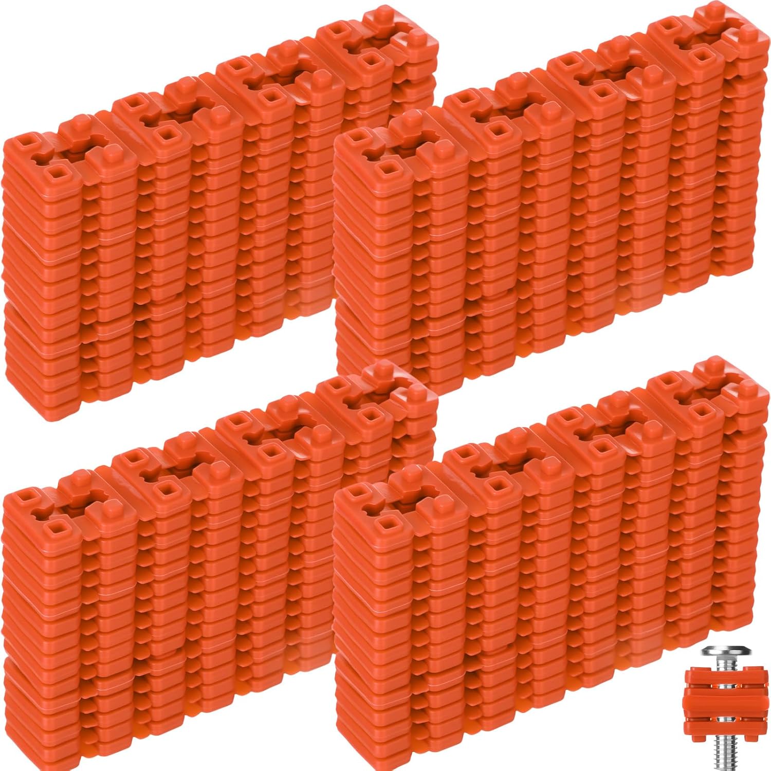 400 Pcs Outlet Spacers Electrical Shims for Switch and Receptacle Alignment, Wall Plate Spacers for Outlet Box Extender, Electrical Box Adjuster Kit (Red)