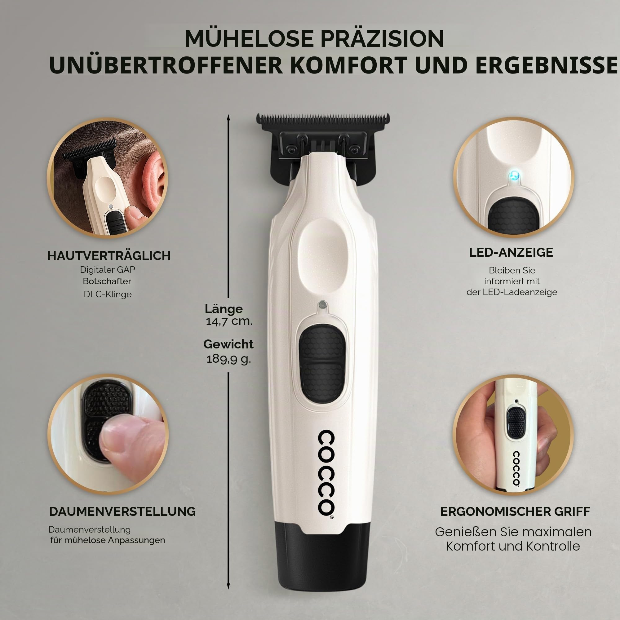 Cocco Veloce Pro Trimmer Pearl White - Trimmer