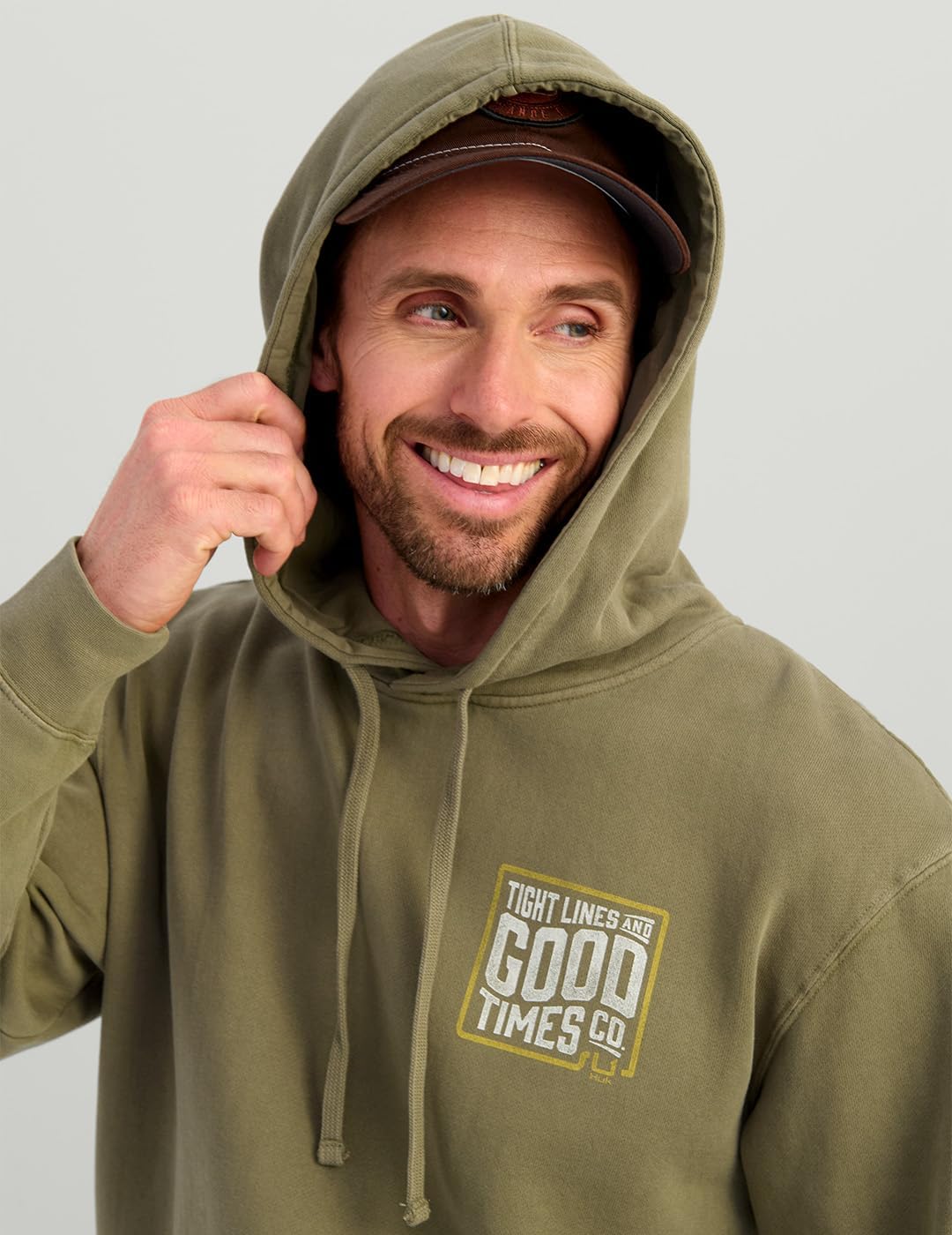 HUK mens Cotton Fleece Hoodie, Soft, Warm, Comfortable Hooded Sweatshirt Pullover for Men - Image 5
